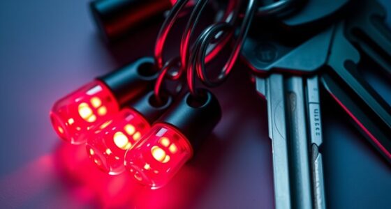 portable red light keychains