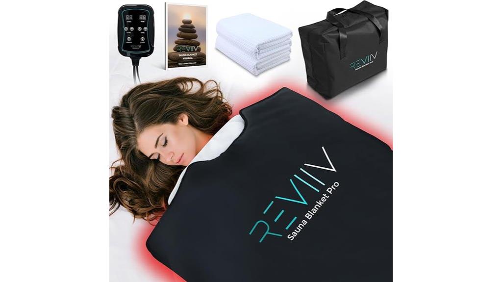 portable sauna blanket with towel