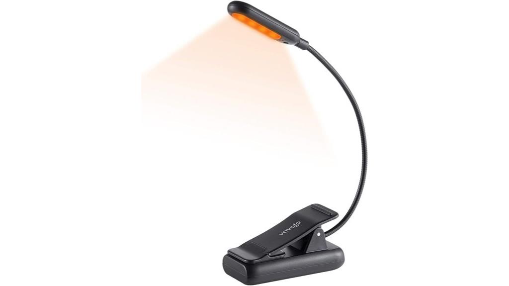 rechargeable clip on reading light