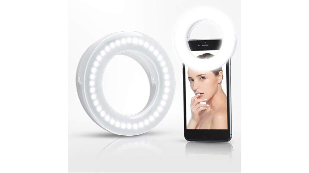 rechargeable led selfie light
