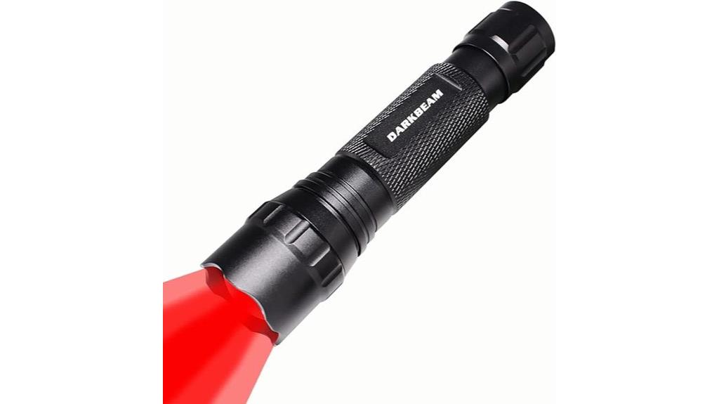 rechargeable tactical red flashlight