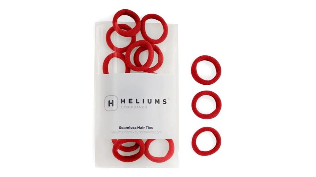 red heliums hair ties