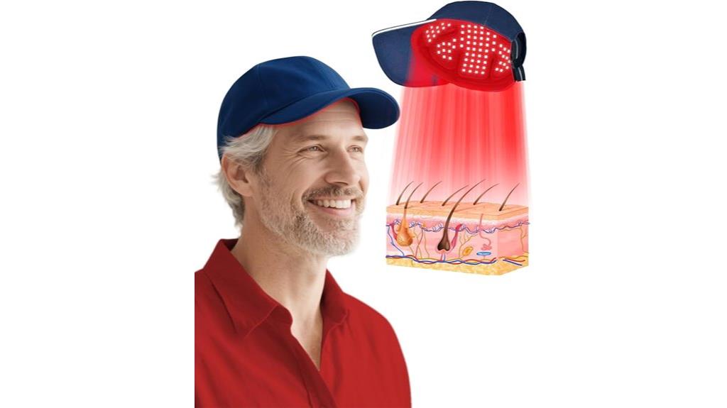 red infrared light hat