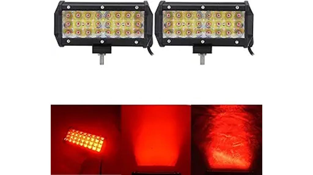 red led off road light bar