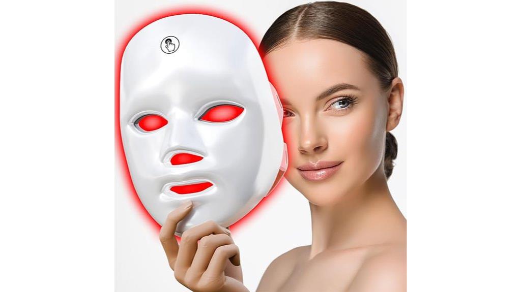 red light cordless facial mask