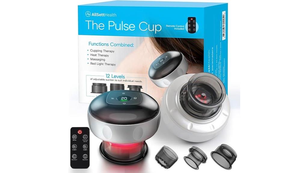 red light cupping massage