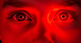 red light eye heat exposure