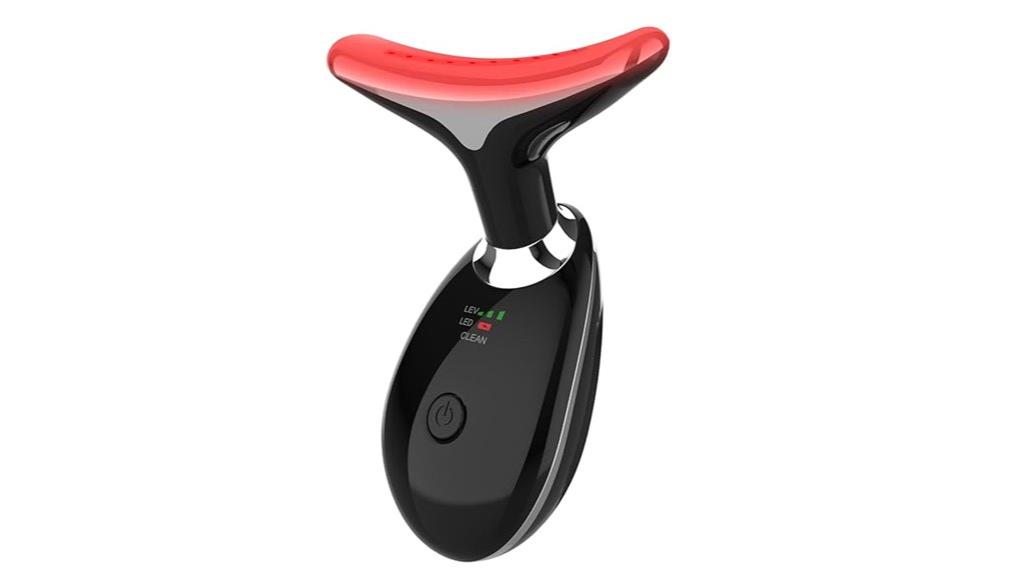 red light face massager