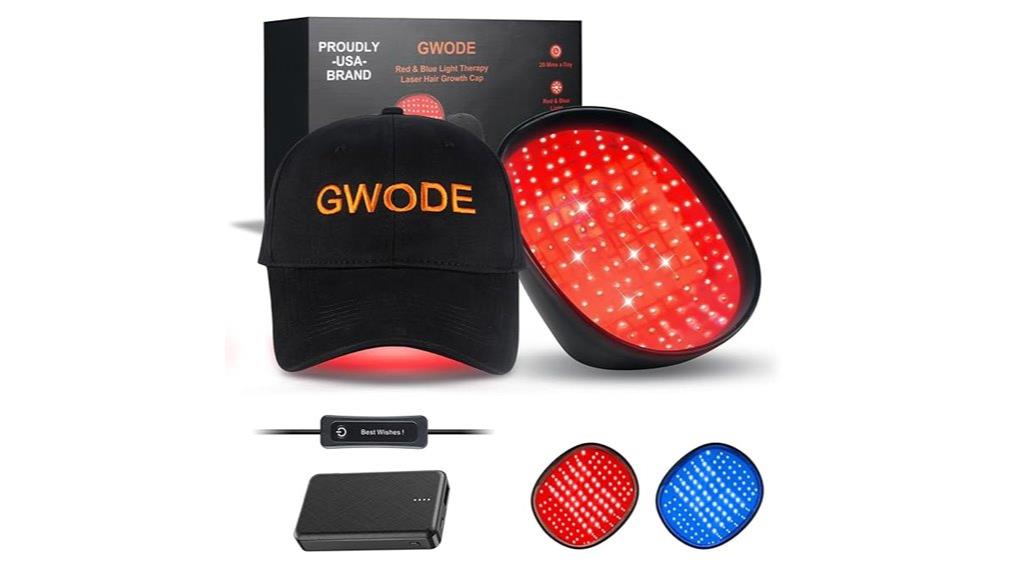 red light hair growth cap