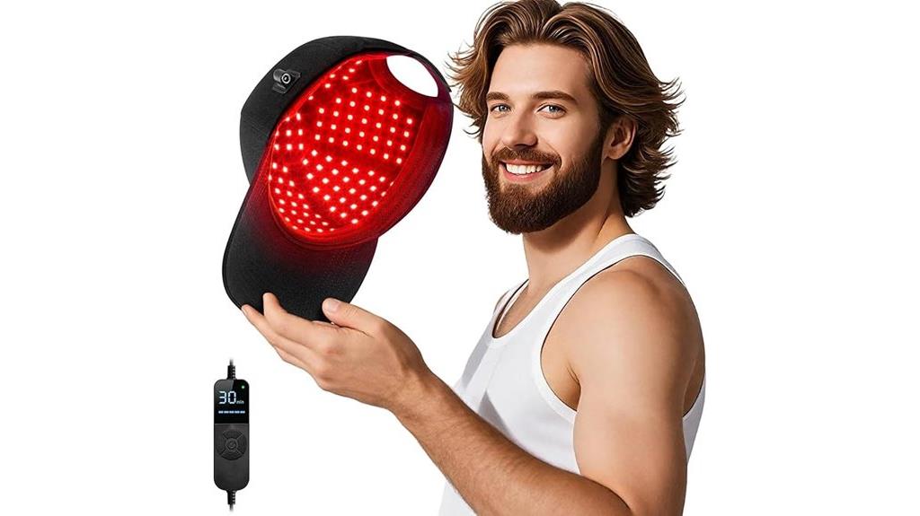 red light hair growth cap
