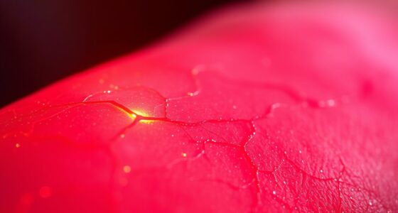 red light improves skin circulation