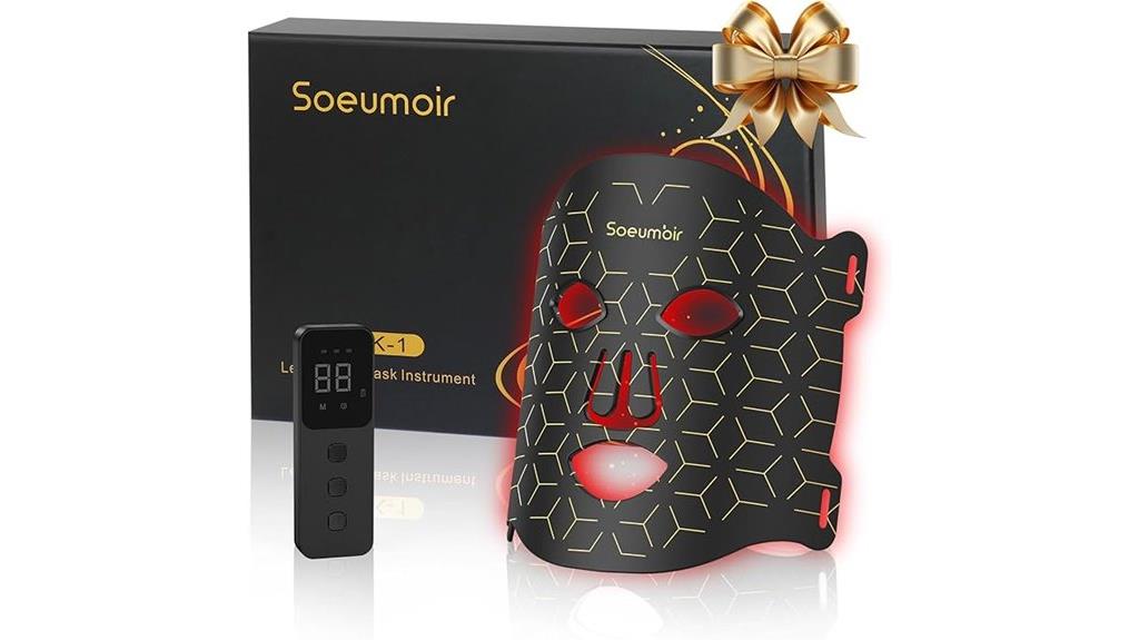 red light mask remote