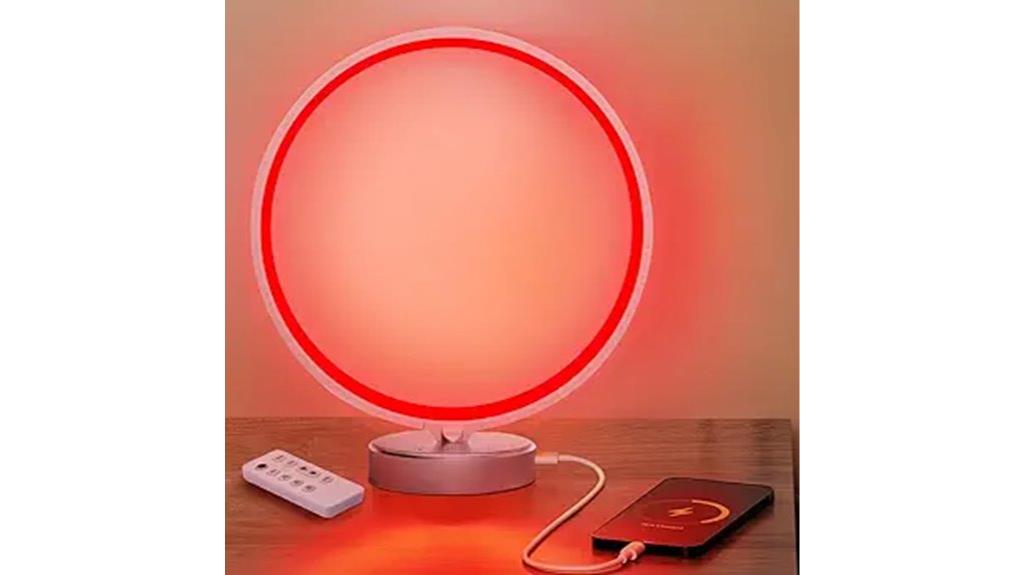 red light night lamp
