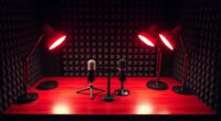 red light podcast desk lamps