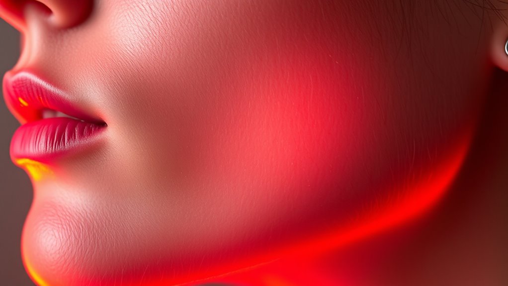 red light reduces razor burn