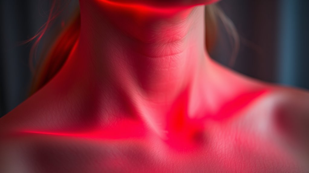 red light rejuvenates neck