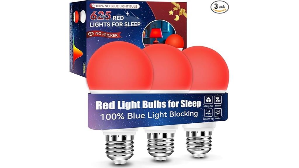 red light sleep bulbs
