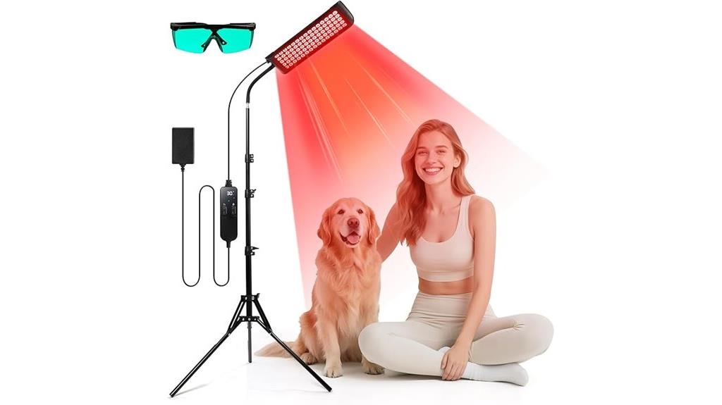 red light therapy lamp