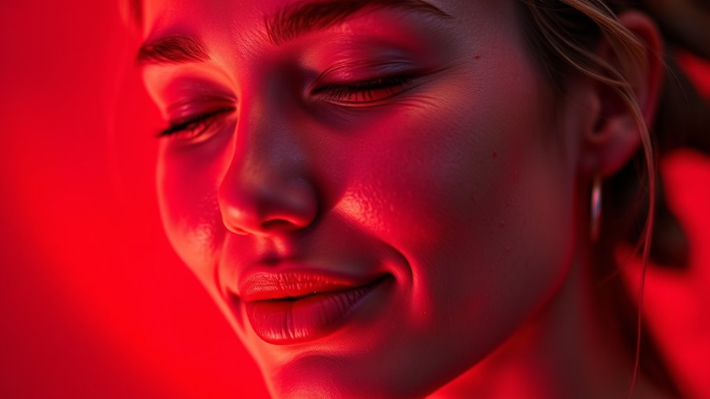red light therapy reduces post exercise redness