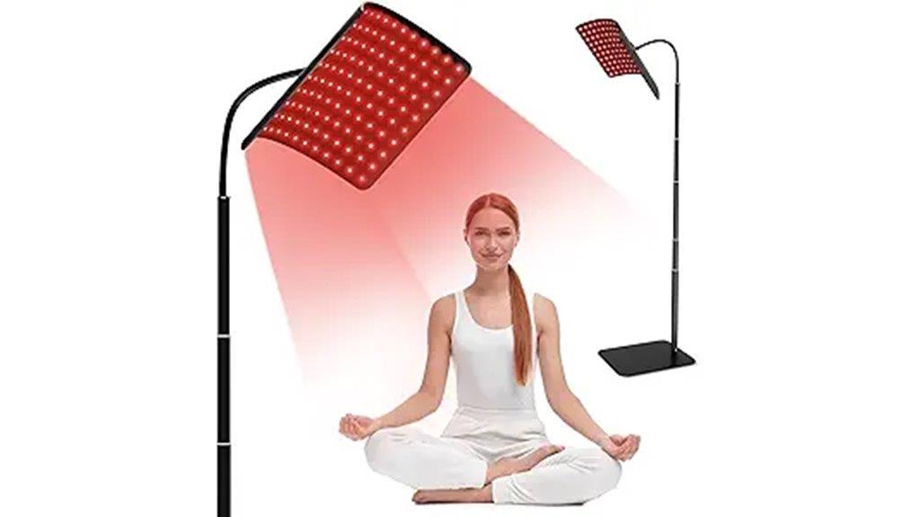 red light therapy stand
