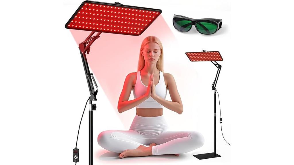 red light therapy stand