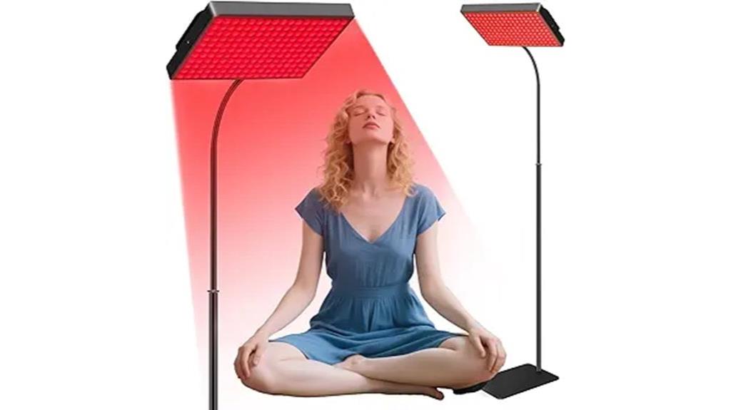 red light therapy stand