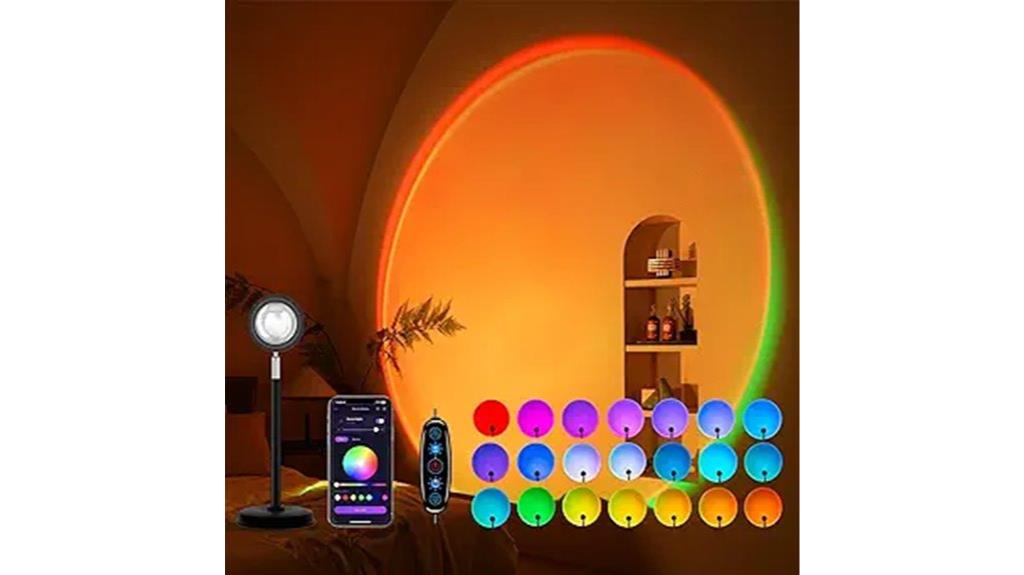 remote controlled sunset lamp