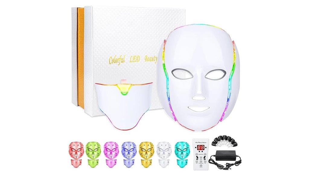 seven color led face mask