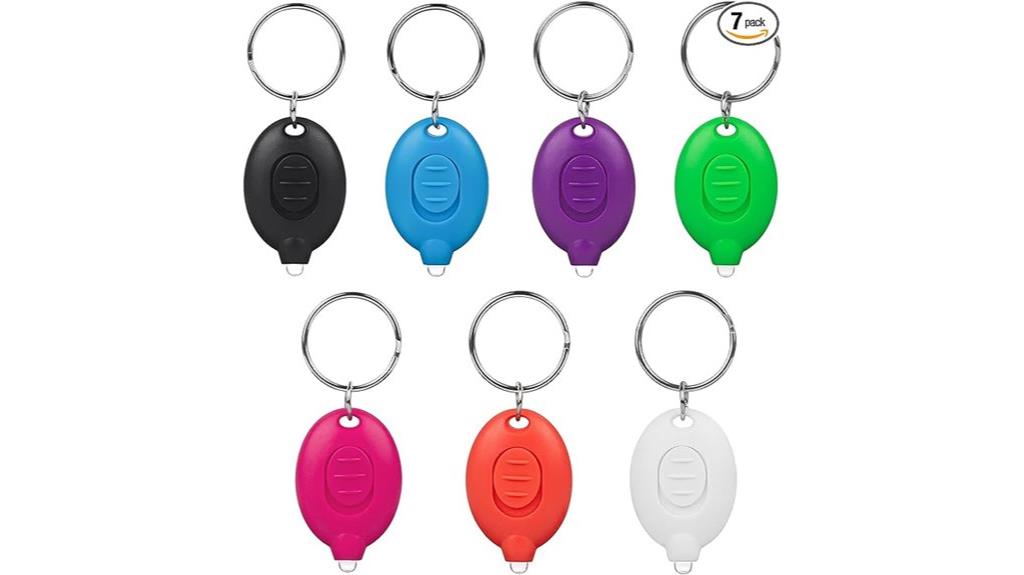 seven led keychain lights