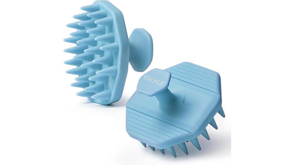 silicone scalp scrubber for hair