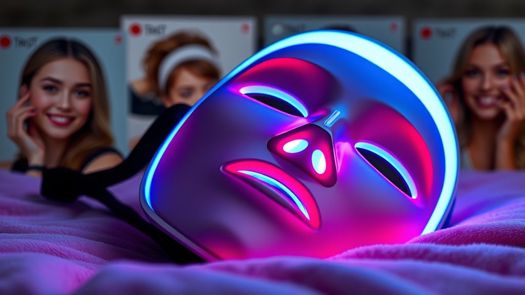 skincare focused led mask selection
