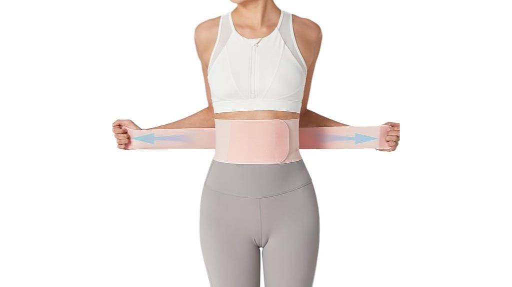 slim supportive lower back brace