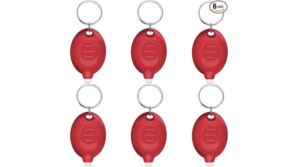 small red led keychain