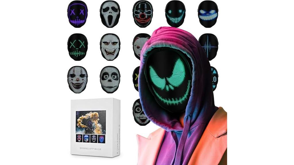 smart led mask features