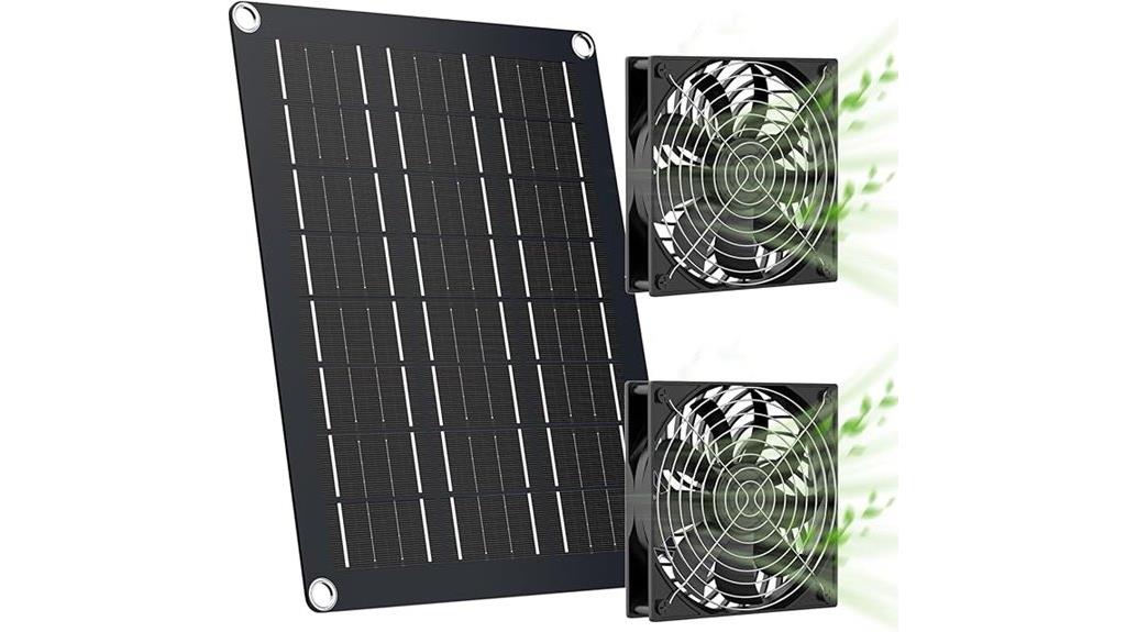 solar powered waterproof fan kit
