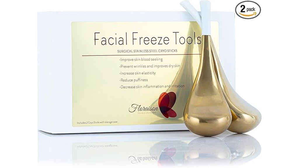 stainless cryo facial sticks