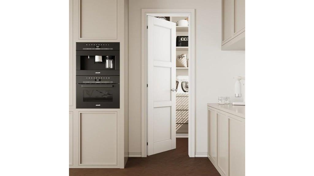 three panel solid core door