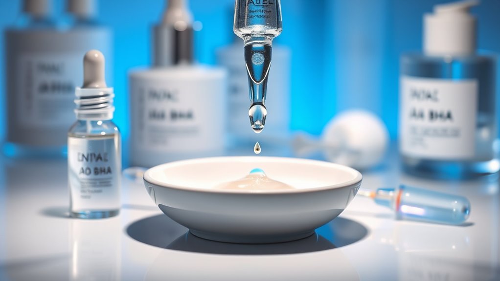 timing acids and led treatments