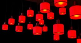 top hanging red light panels