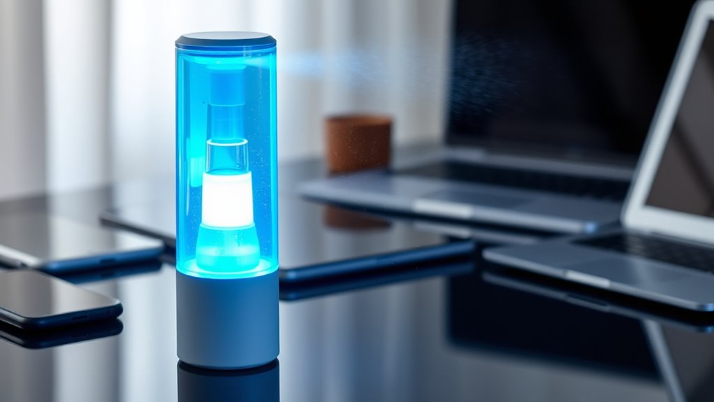 top led device sanitizer sprays