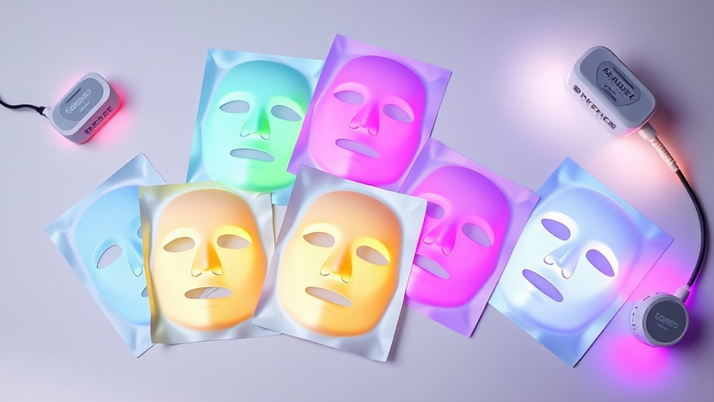 top led sheet masks