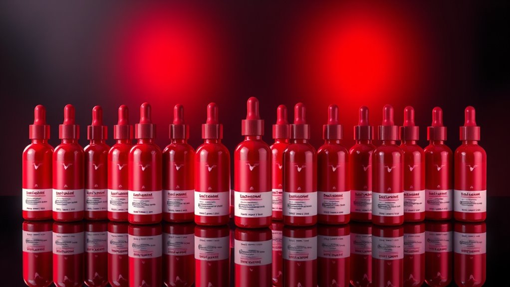 top red light hair serum bundles