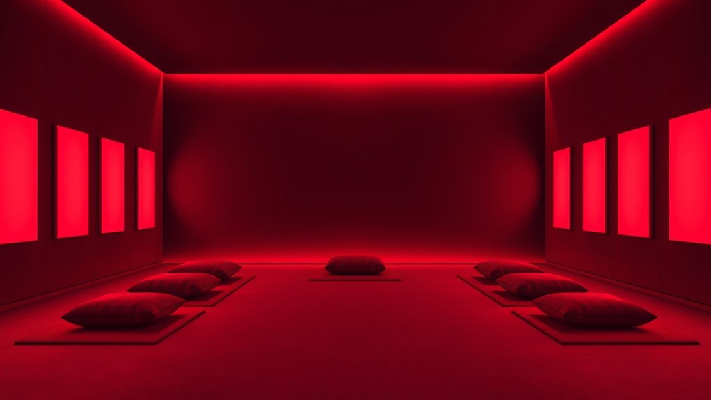 top red light meditation panels