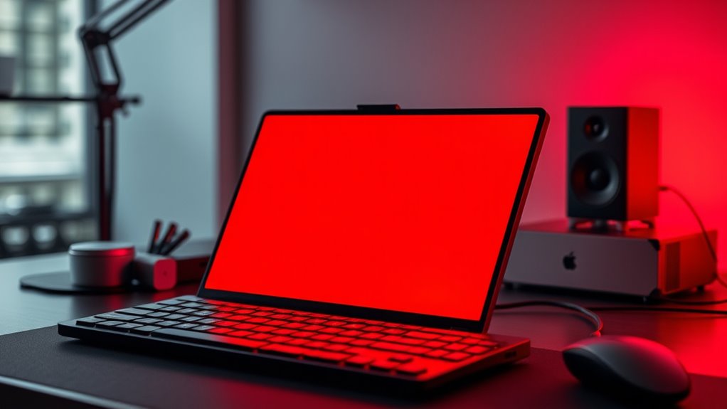 top table red light panels