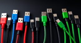 top usb c led mask cables