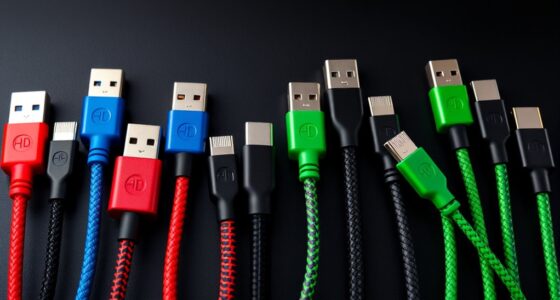 top usb c led mask cables