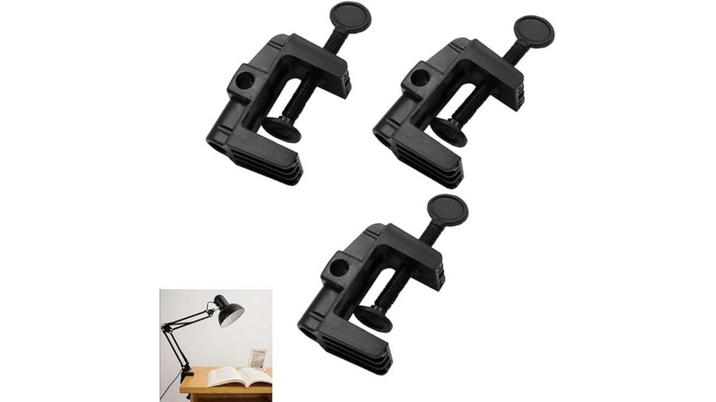 triple clamp lamp holders
