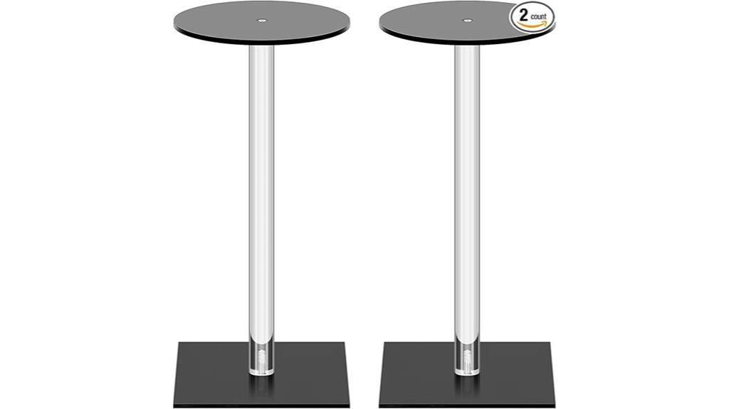 two helmet display stands