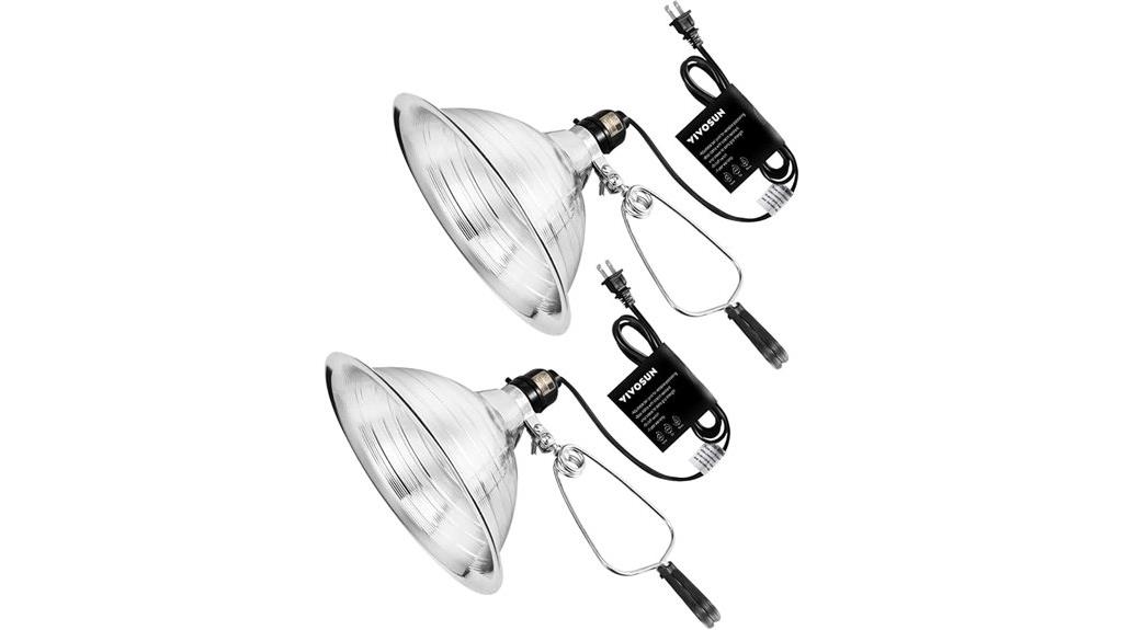 two pack clamp lamps