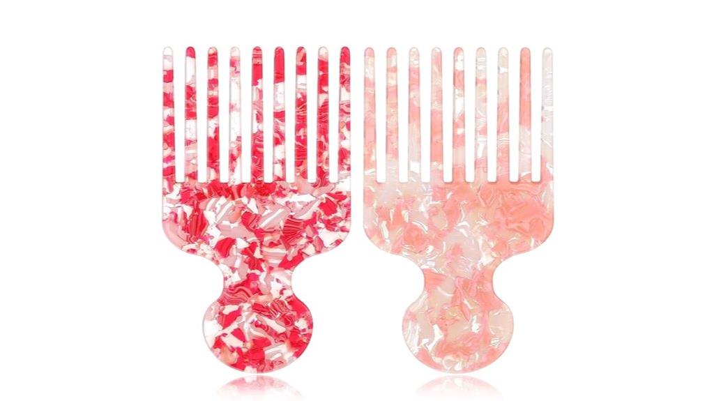 two piece afro combs